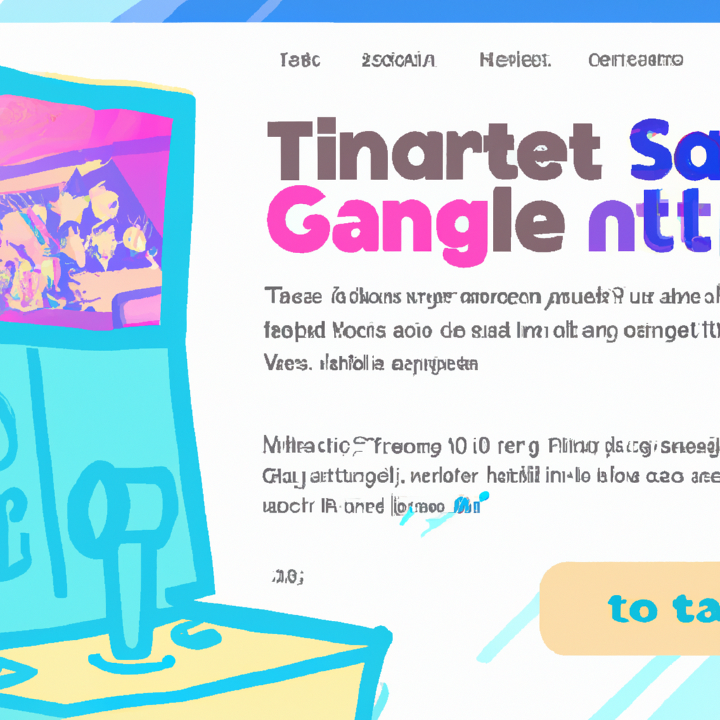 A tilted arcade cabinet in pastel tones showing a small indie game screenshot